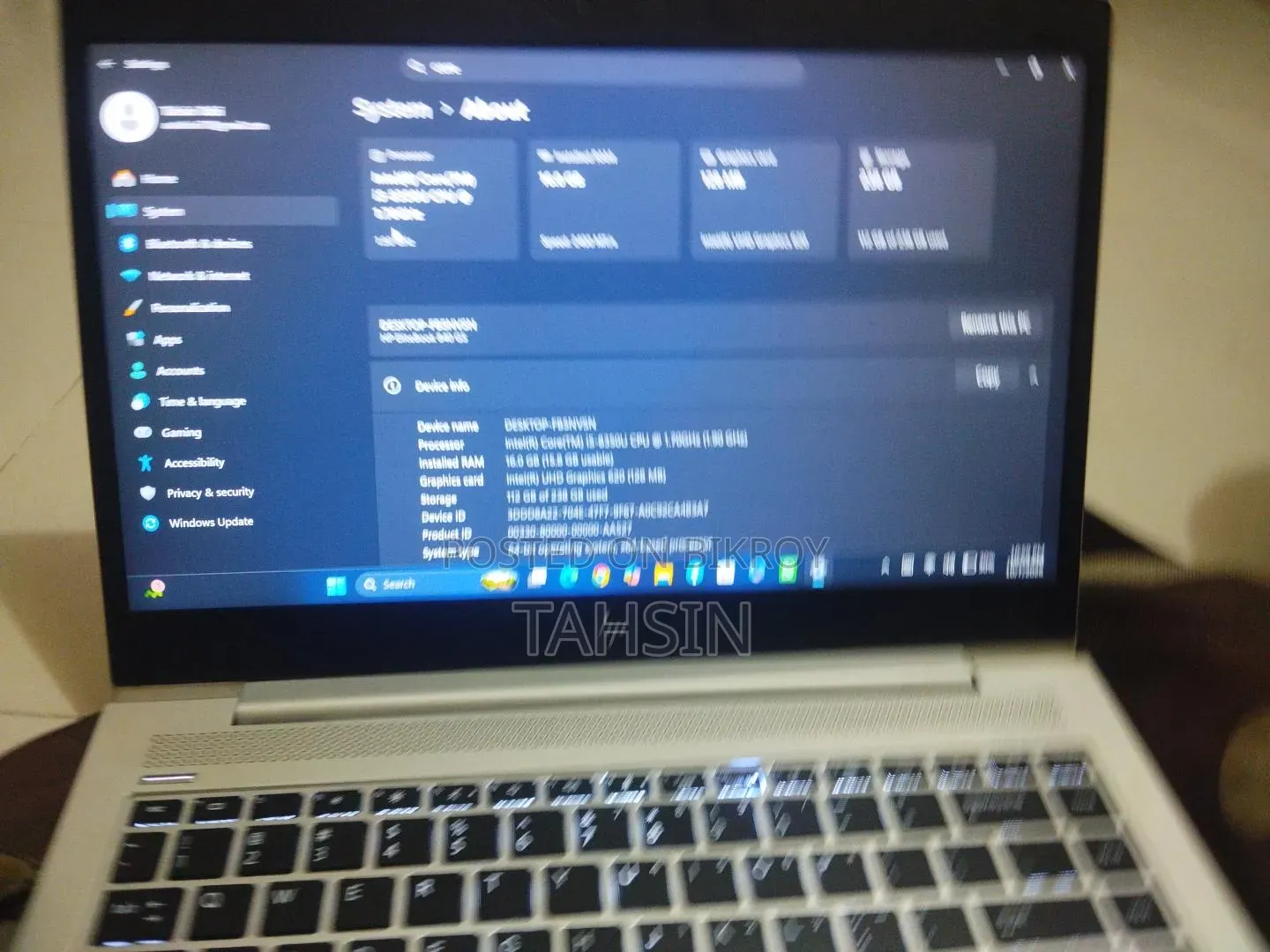 Laptop HP EliteBook 840 G5 16GB Intel Core i5 SSD 250GB