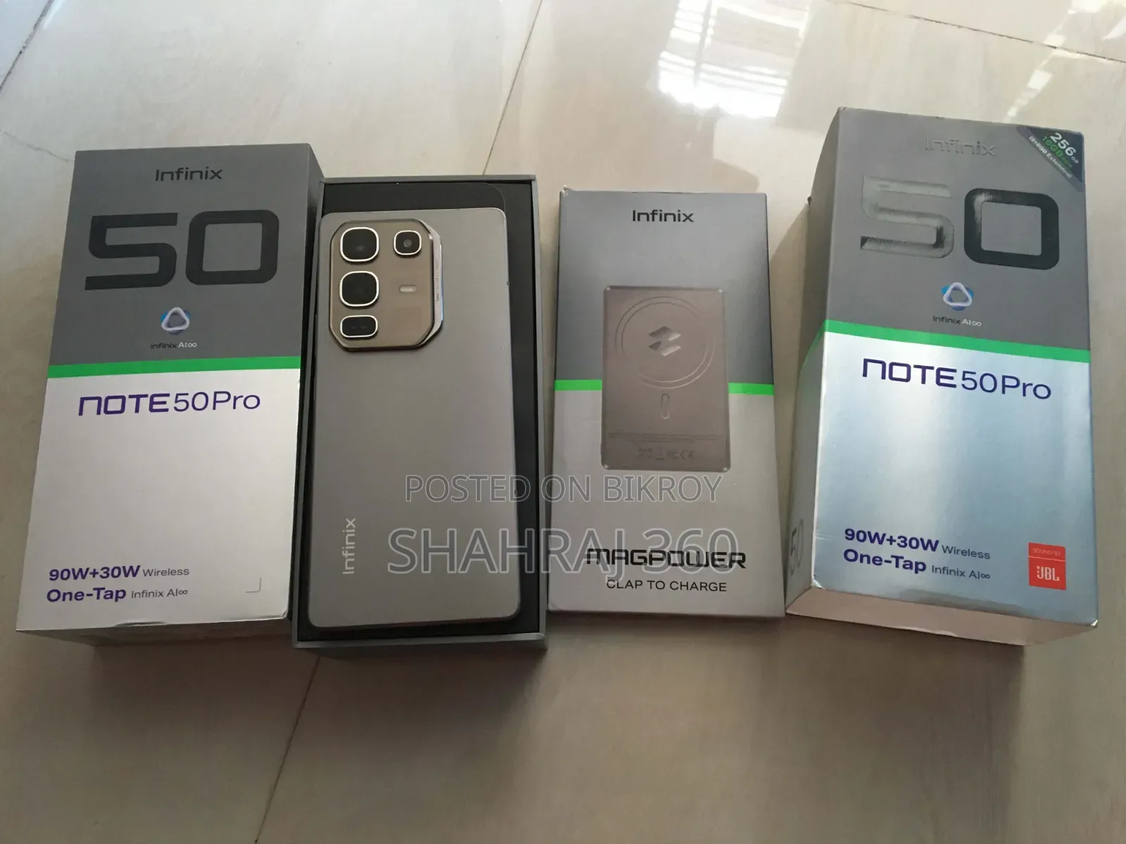 ইনফিনিক্স নোট ৫০ প্রো ২৫৬ জিবি গ্রে