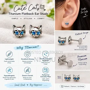 Titanium Ear Stud for Sale