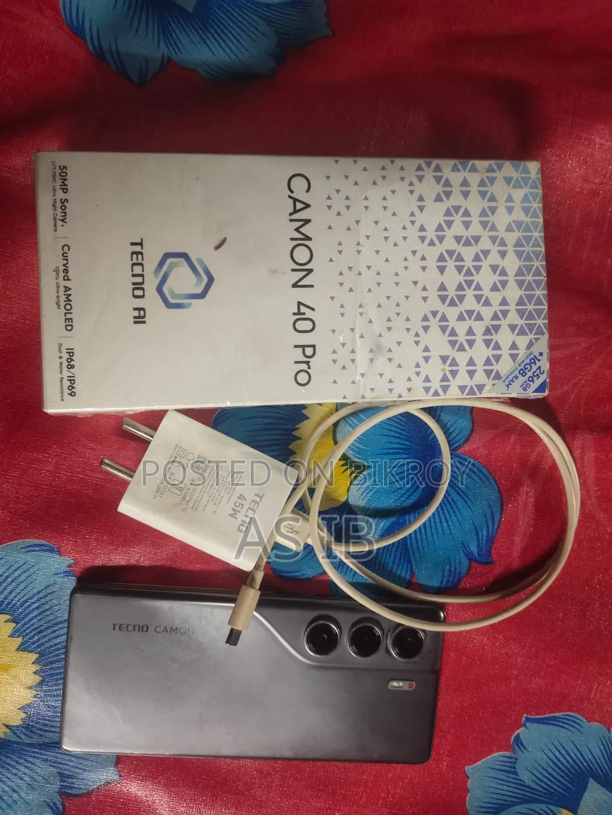 Tecno Camon 40 Pro 4G 256 GB Black