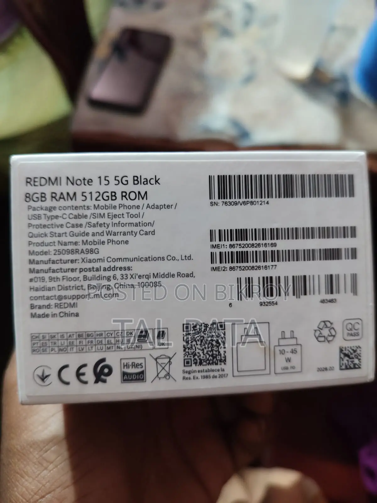 Xiaomi Redmi Note 15 512 GB Black