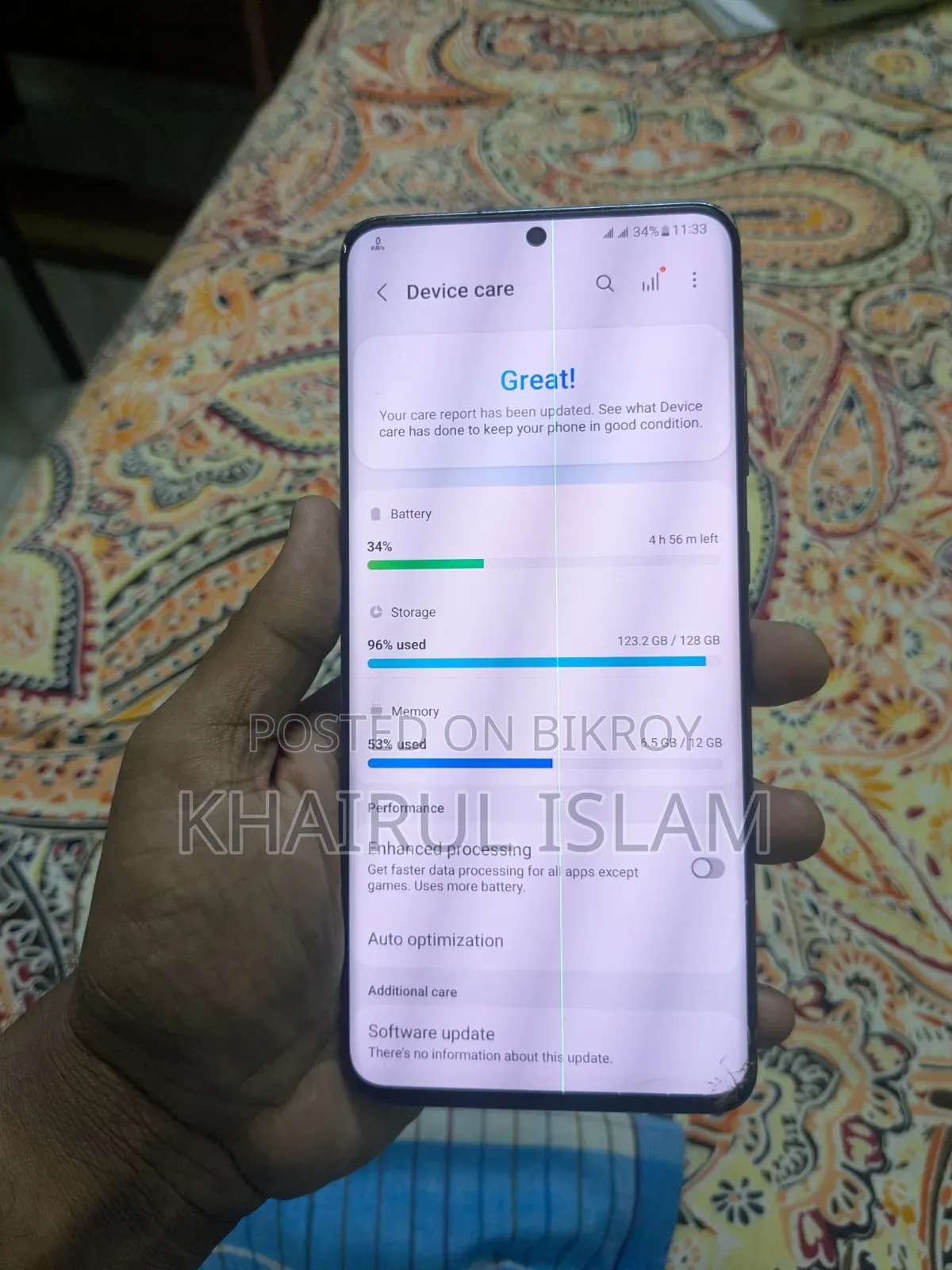 Samsung Galaxy S20 Ultra 5G 128 GB Black
