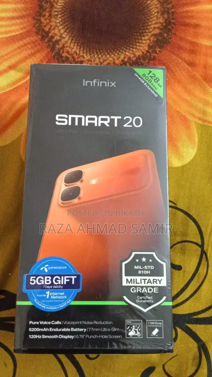 New Infinix Smart 20 128 GB Silver
