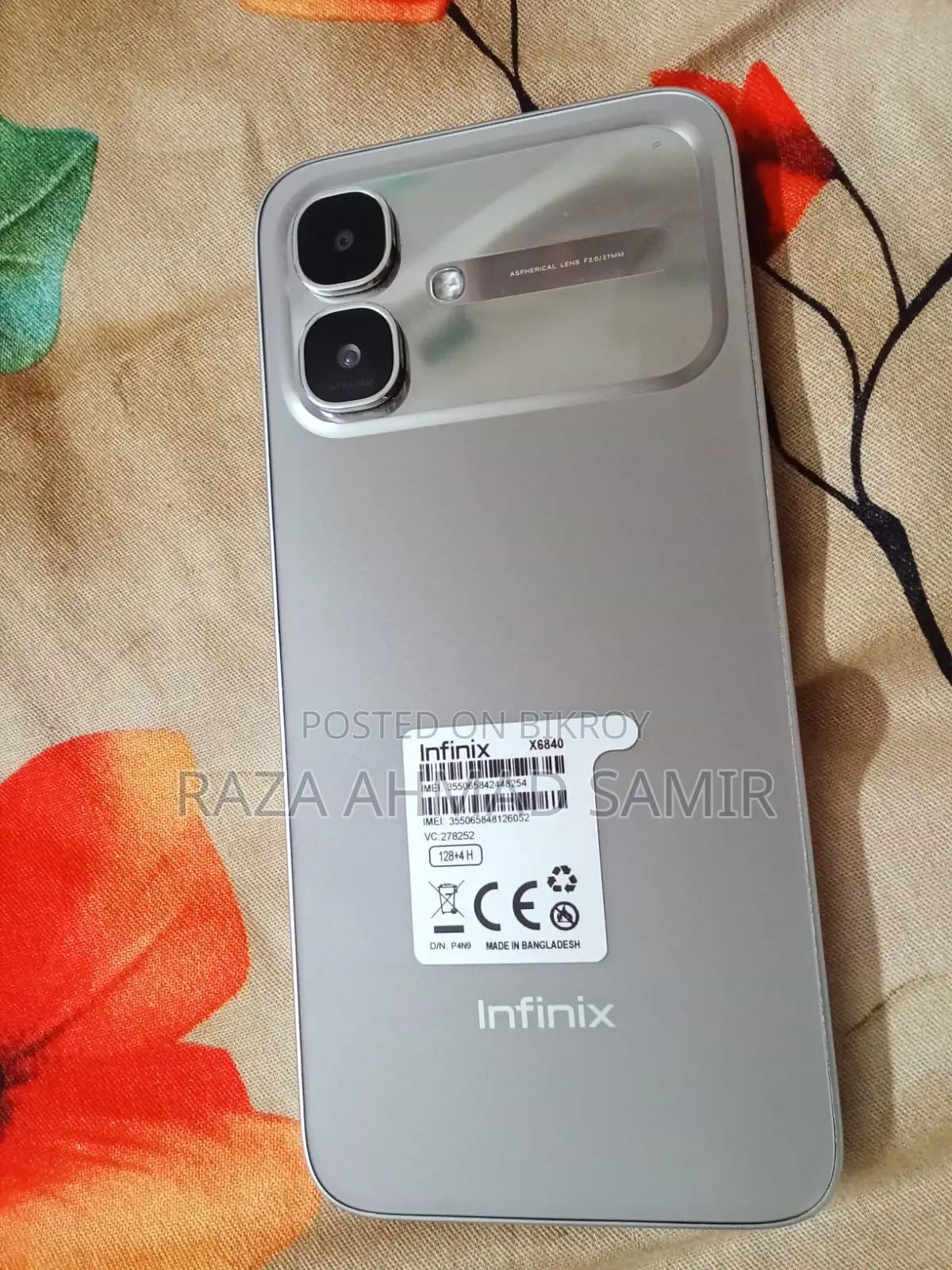 New Infinix Smart 20 128 GB Silver