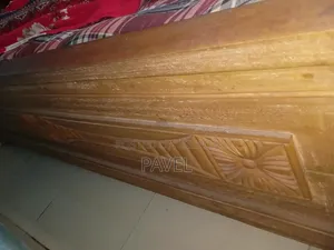 Jessore Teak Wood Bed. 6 Feet by 7 Feet. Semi Double. Half Polished.