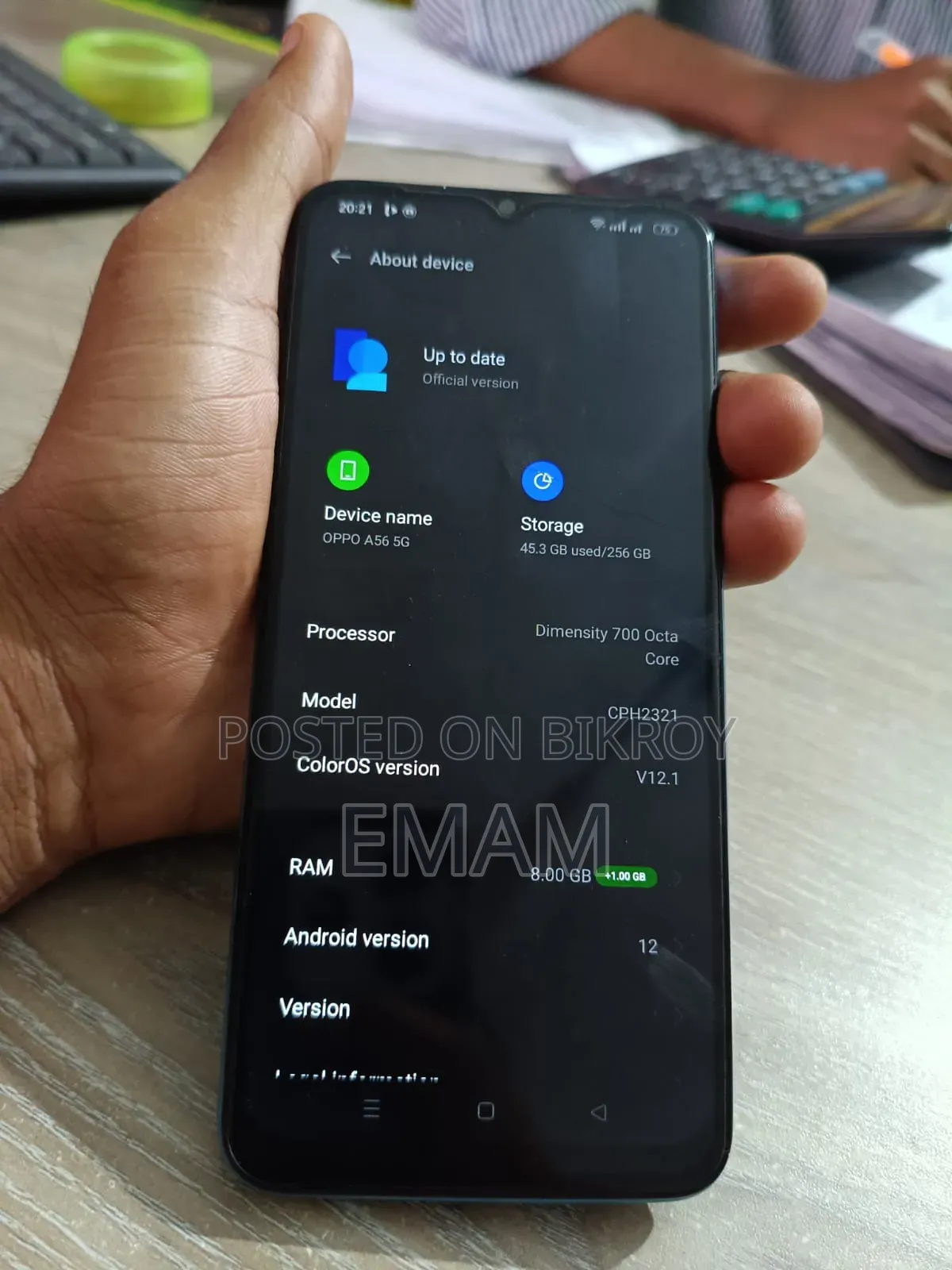 Oppo A56 5G 256 GB Blue