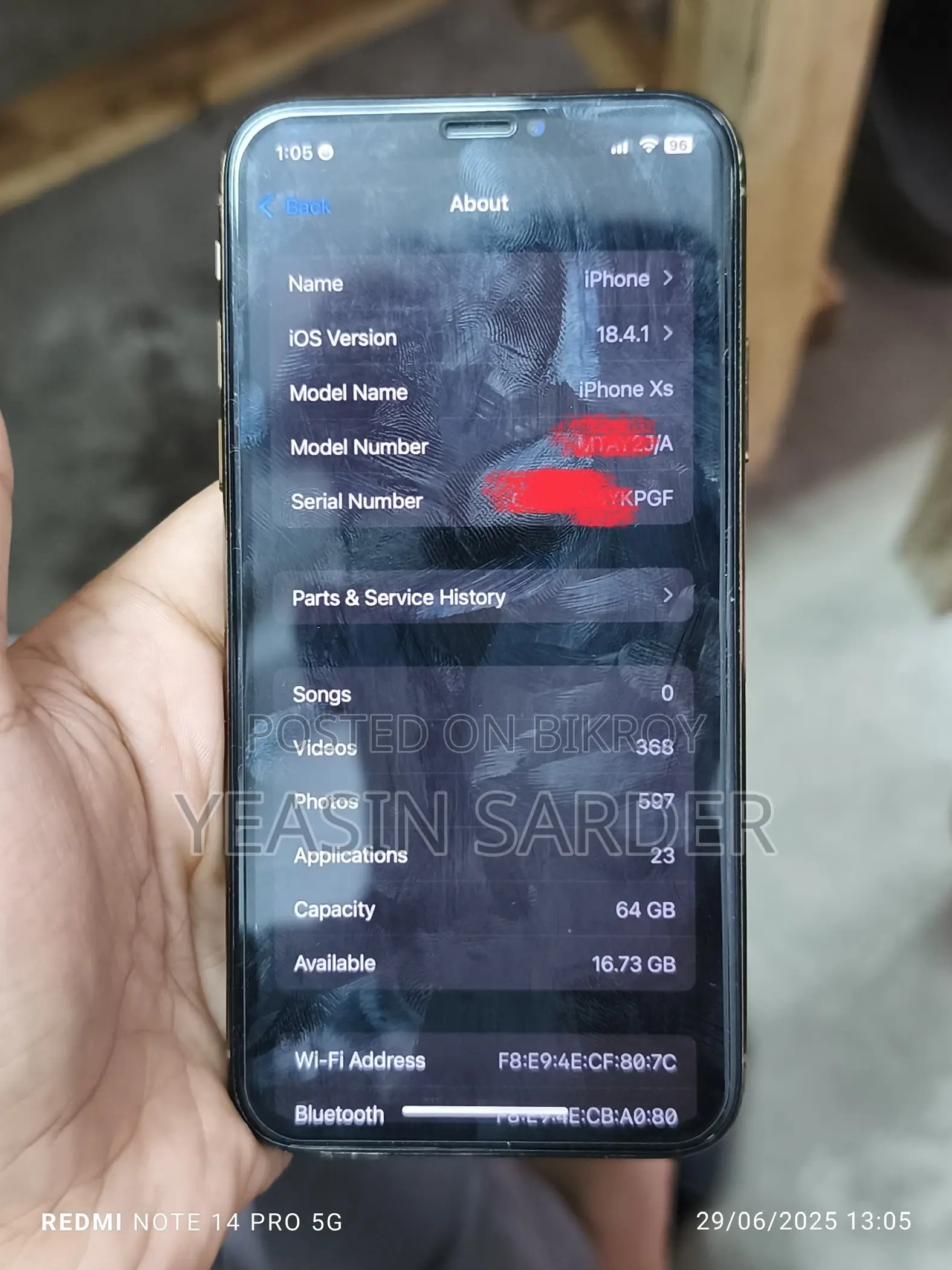 Apple iPhone XS 64 GB Rose Gold