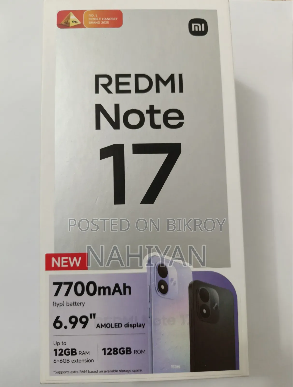 New Xiaomi Redmi Note 17 128 GB Pink