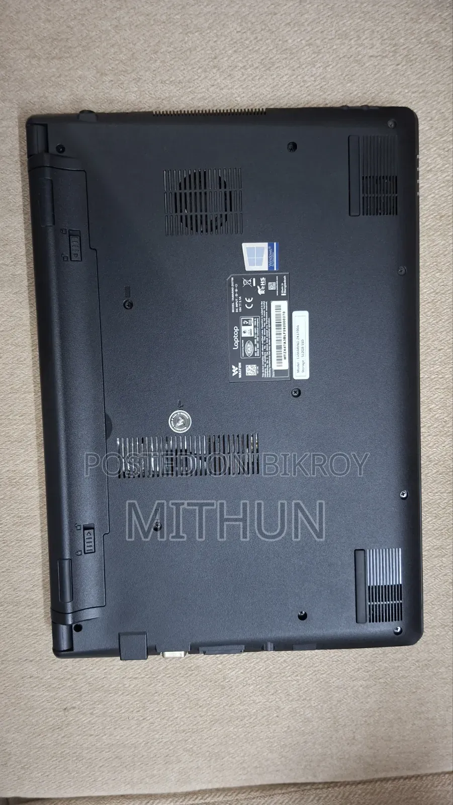 Laptop 4GB RAM Intel Core i3 500GB SSD