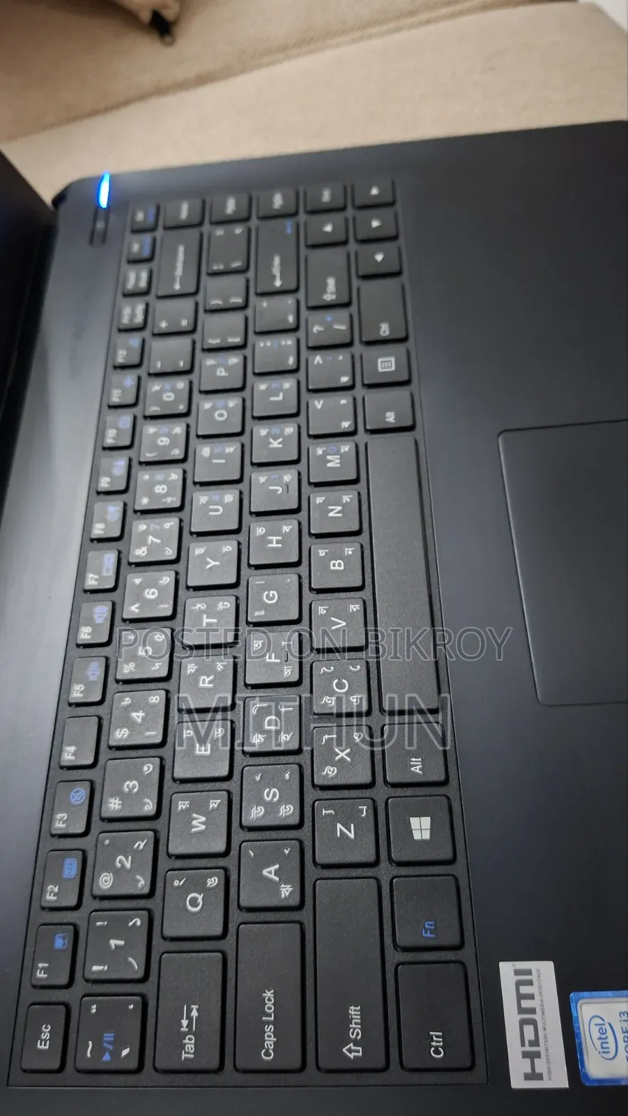 Laptop 4GB RAM Intel Core i3 500GB SSD