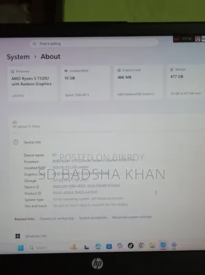 New Laptop HP 15 16GB AMD Ryzen 5 SSD 512GB