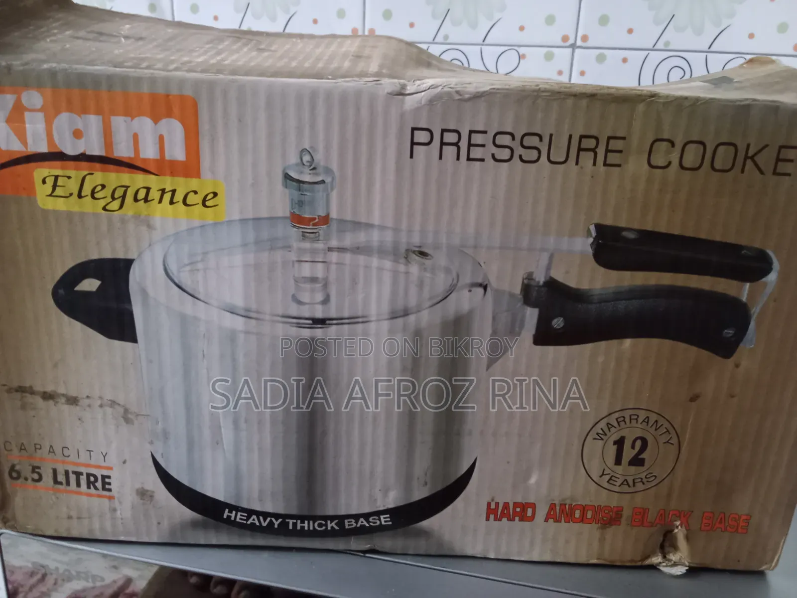 Kiam Pressure Cooker 6.5 Liters
