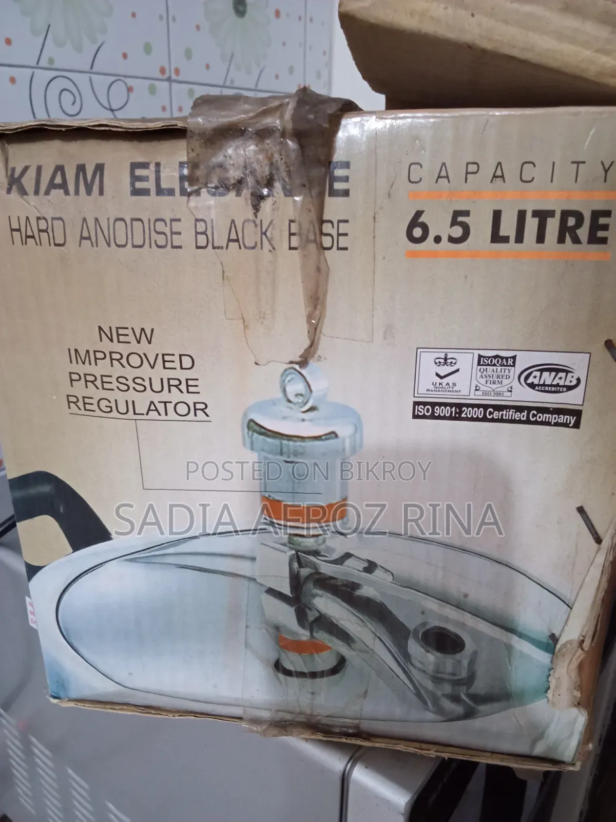 Kiam Pressure Cooker 6.5 Liters