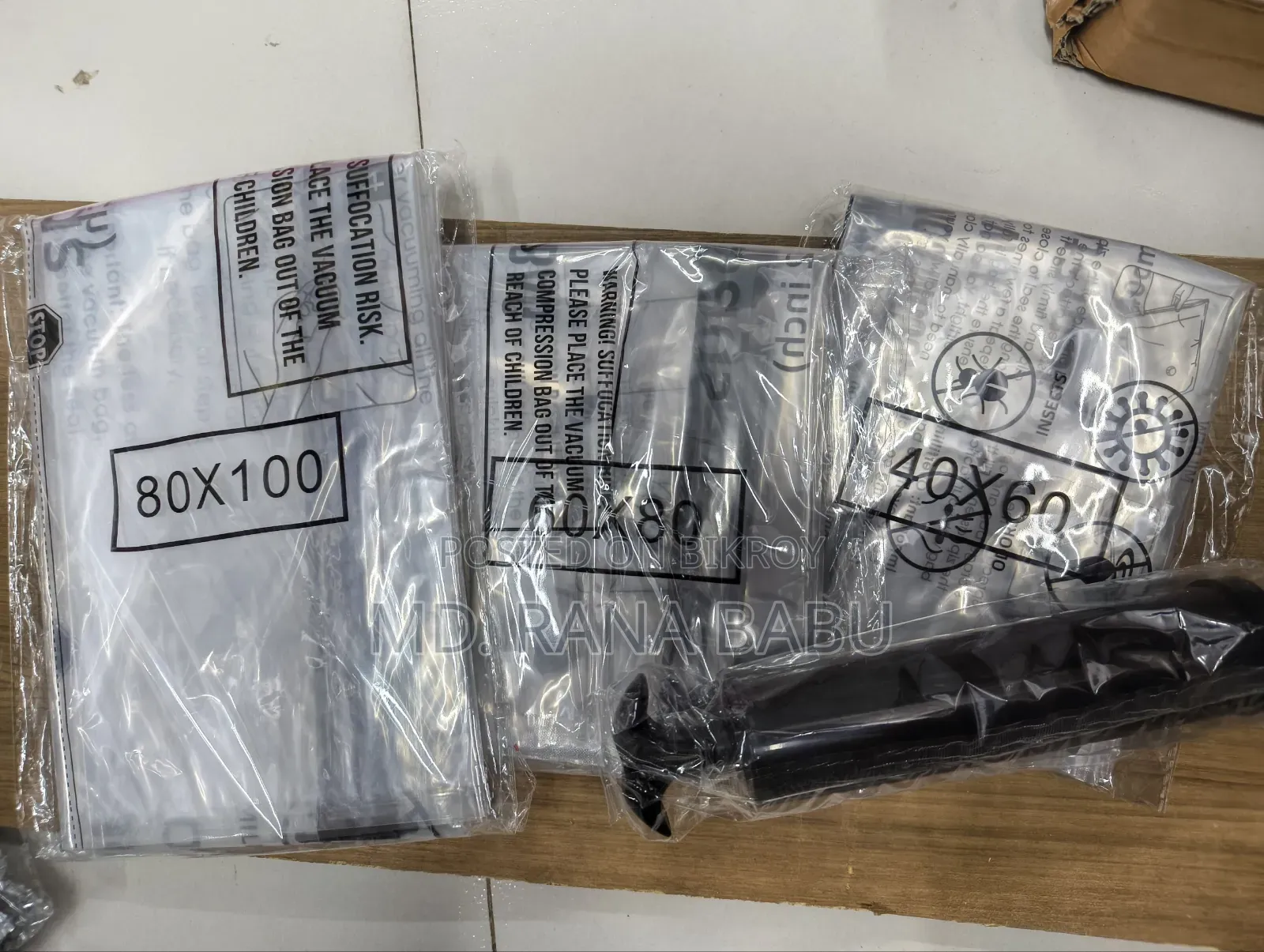 Vacuum Compression Storage Bag 3 PCS Bag+1 Pumper