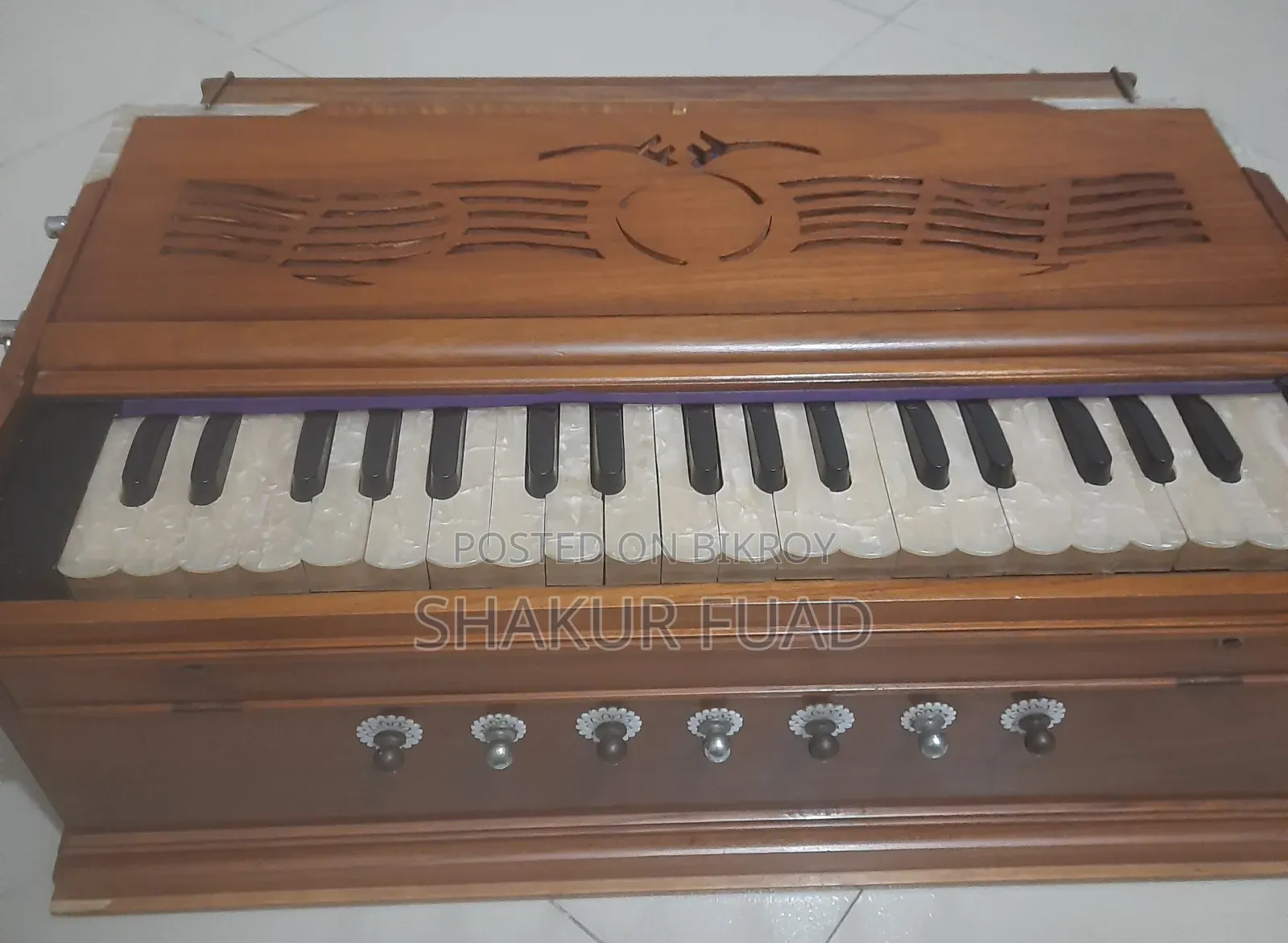 প্রিমিয়াম সেগুন কাঠের হারমোনিয়াম