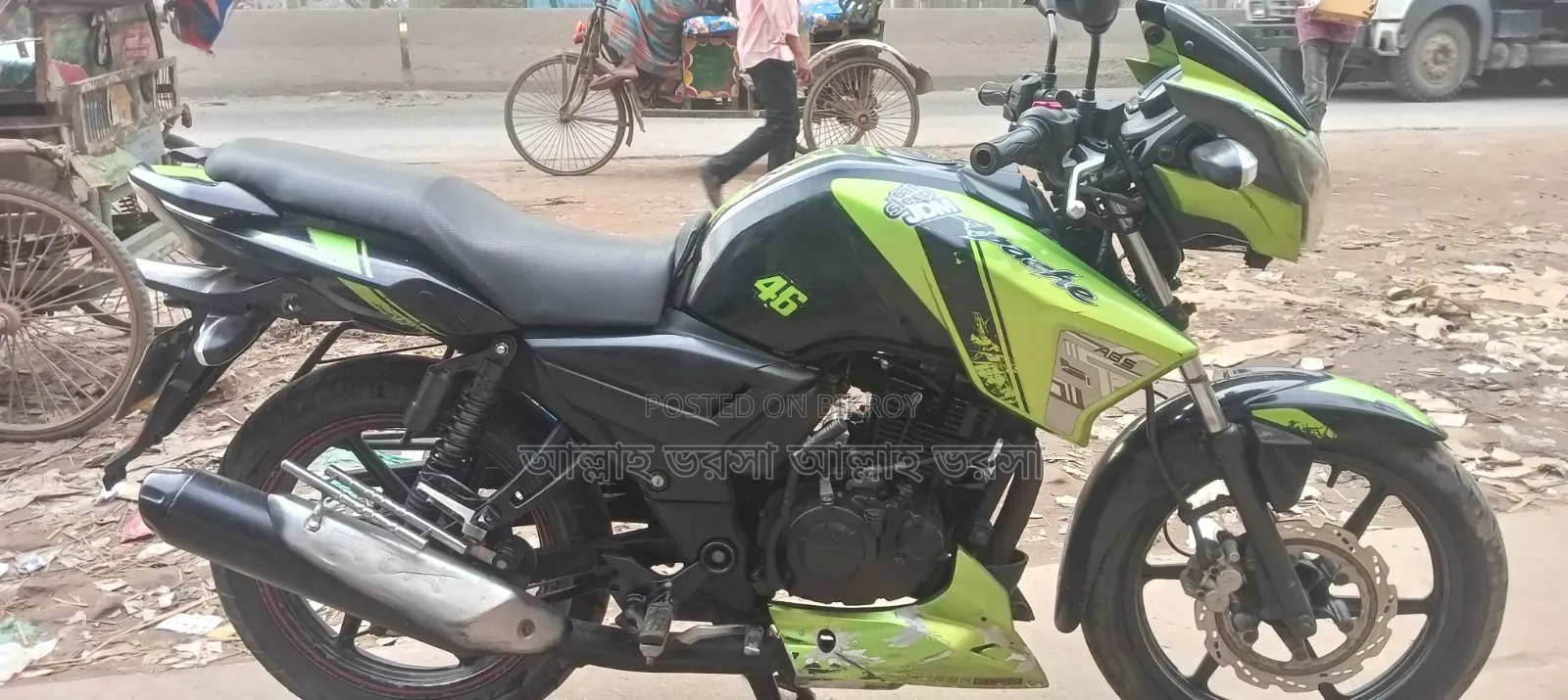 New TVS Apache RTR 160 2V 2015 Black
