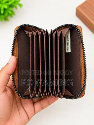 BIBOSI Premium Brown Zip Wallet – Compact & Stylish