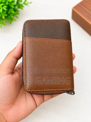 BIBOSI Premium Brown Zip Wallet – Compact & Stylish