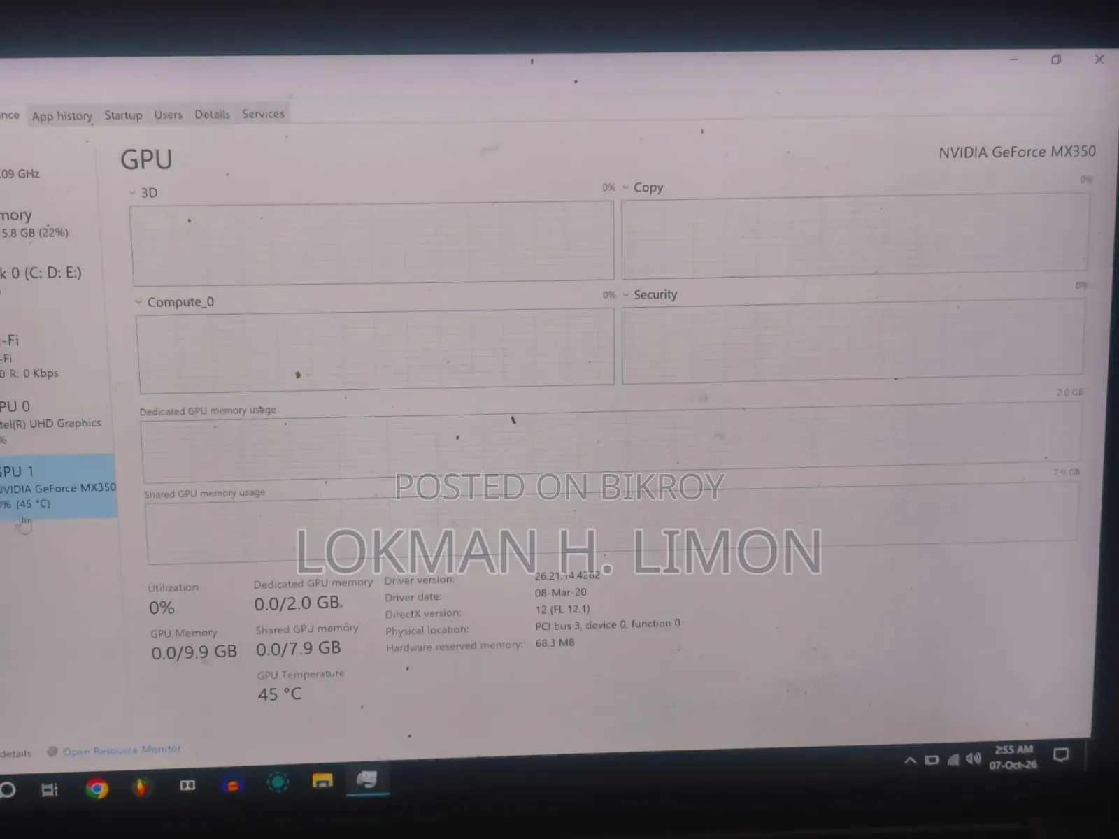 Laptop Lenovo 16GB Intel Core i7 SSD 512GB