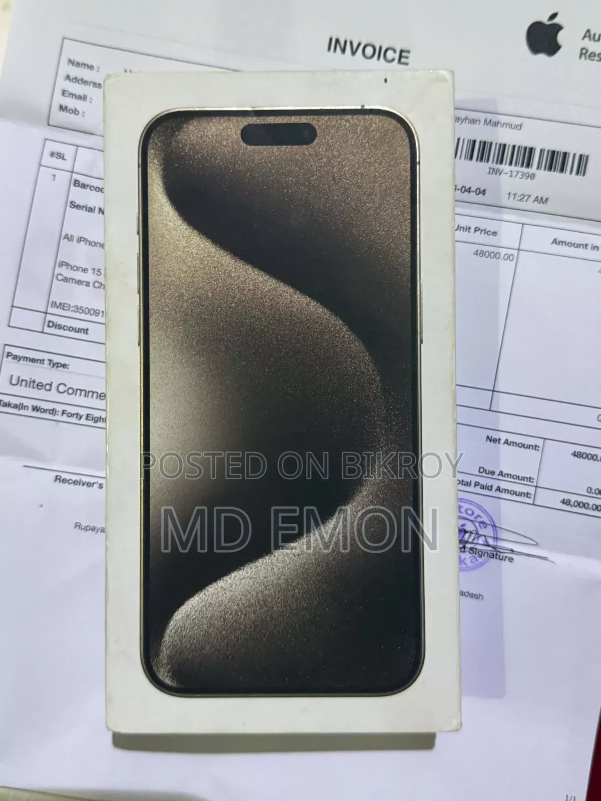 Apple iPhone 15 Pro Max 512 GB White