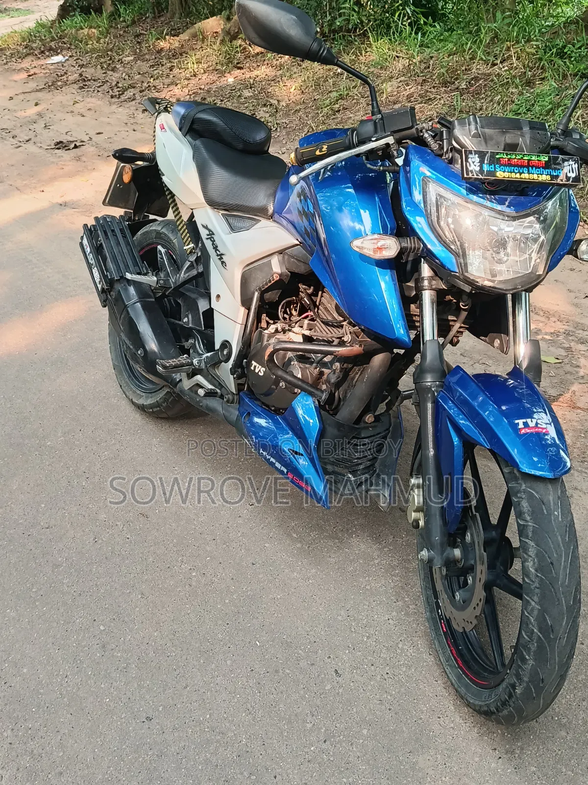 New TVS Apache RTR 160 4V 2020 Blue