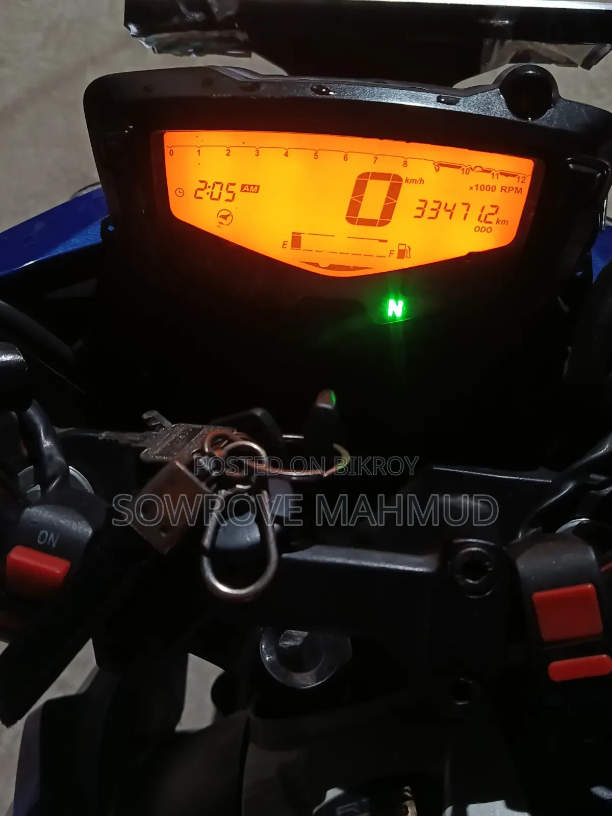 New TVS Apache RTR 160 4V 2020 Blue