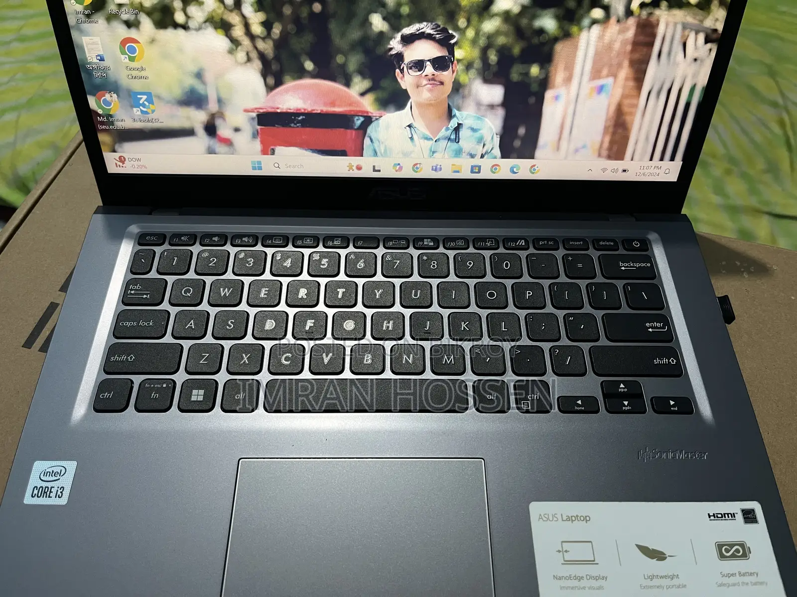 Laptop Asus X415J 12GB Intel Core i3 HDD+SSD 128GB