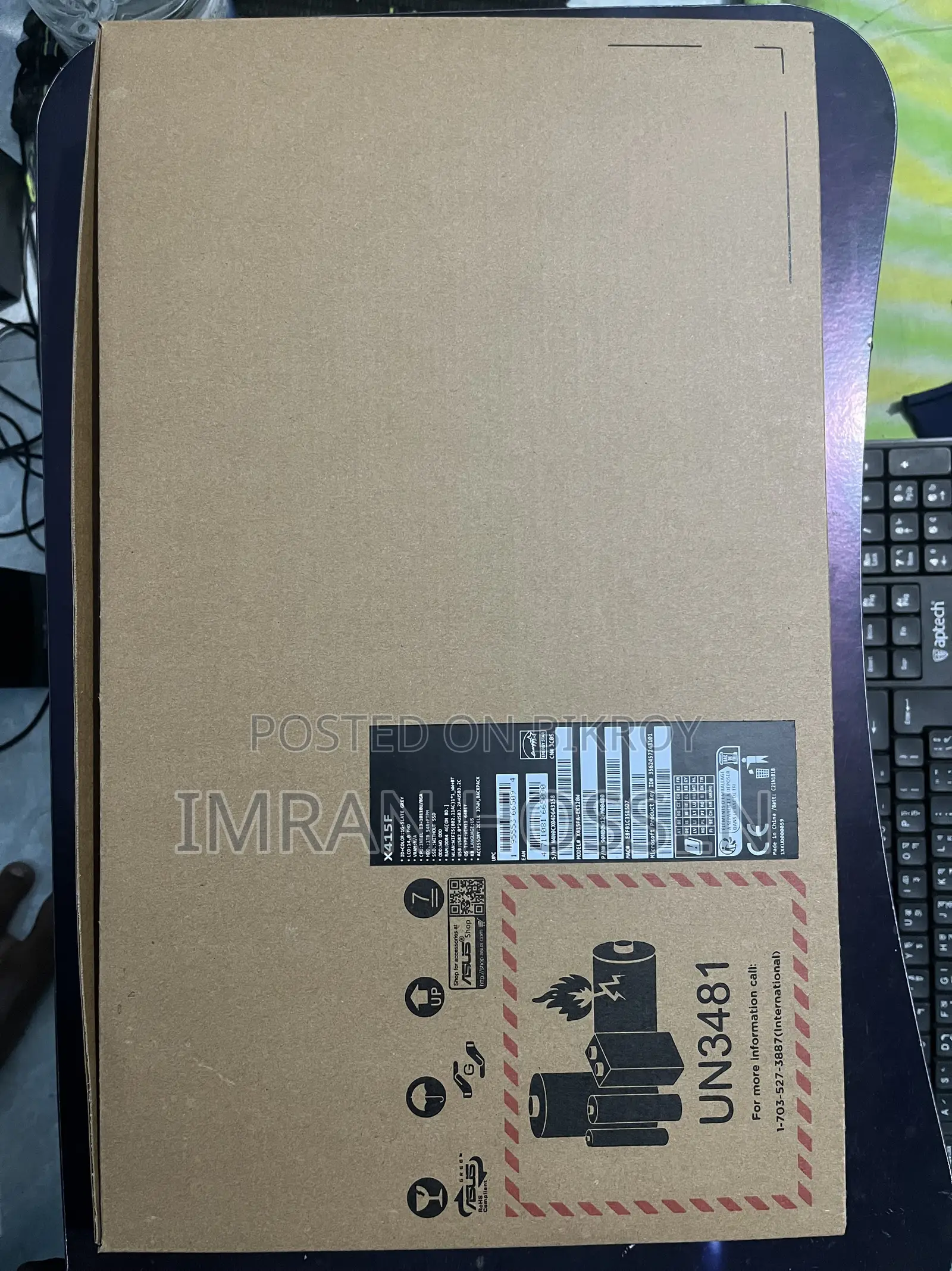Laptop Asus X415J 12GB Intel Core i3 HDD+SSD 128GB
