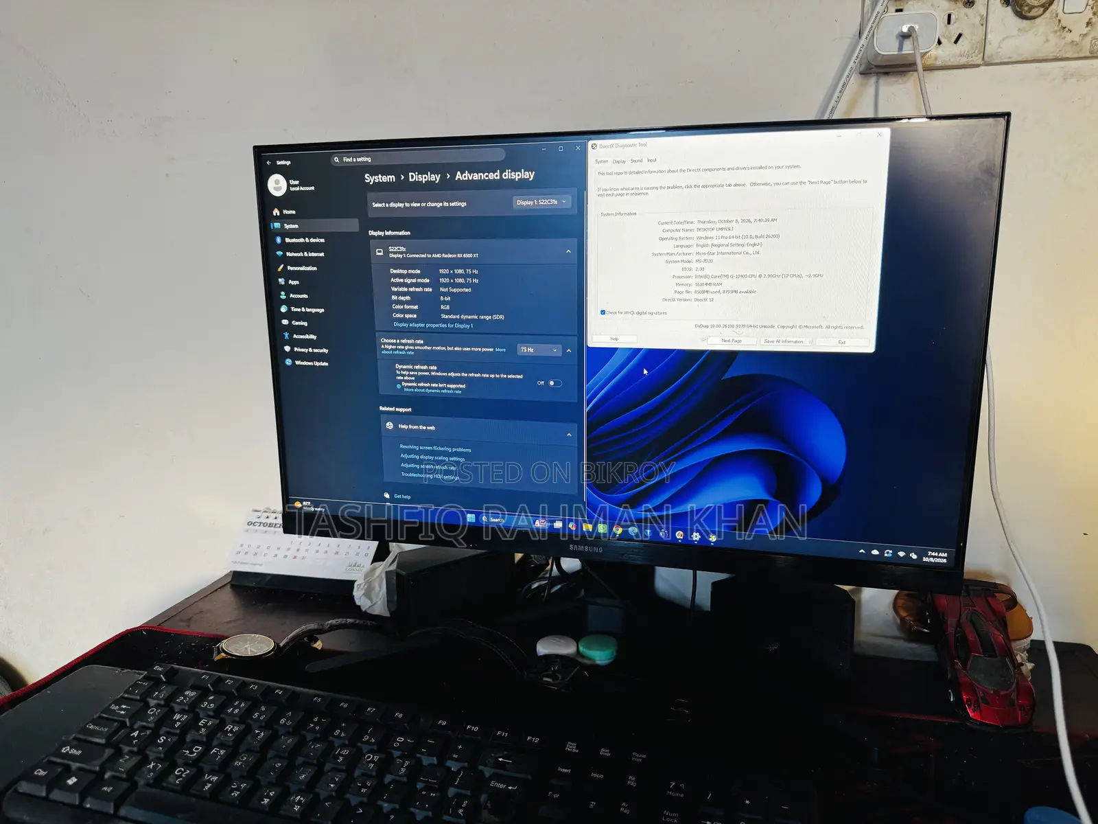Desktop Computer 16GB Intel Core i5 SSD 500GB