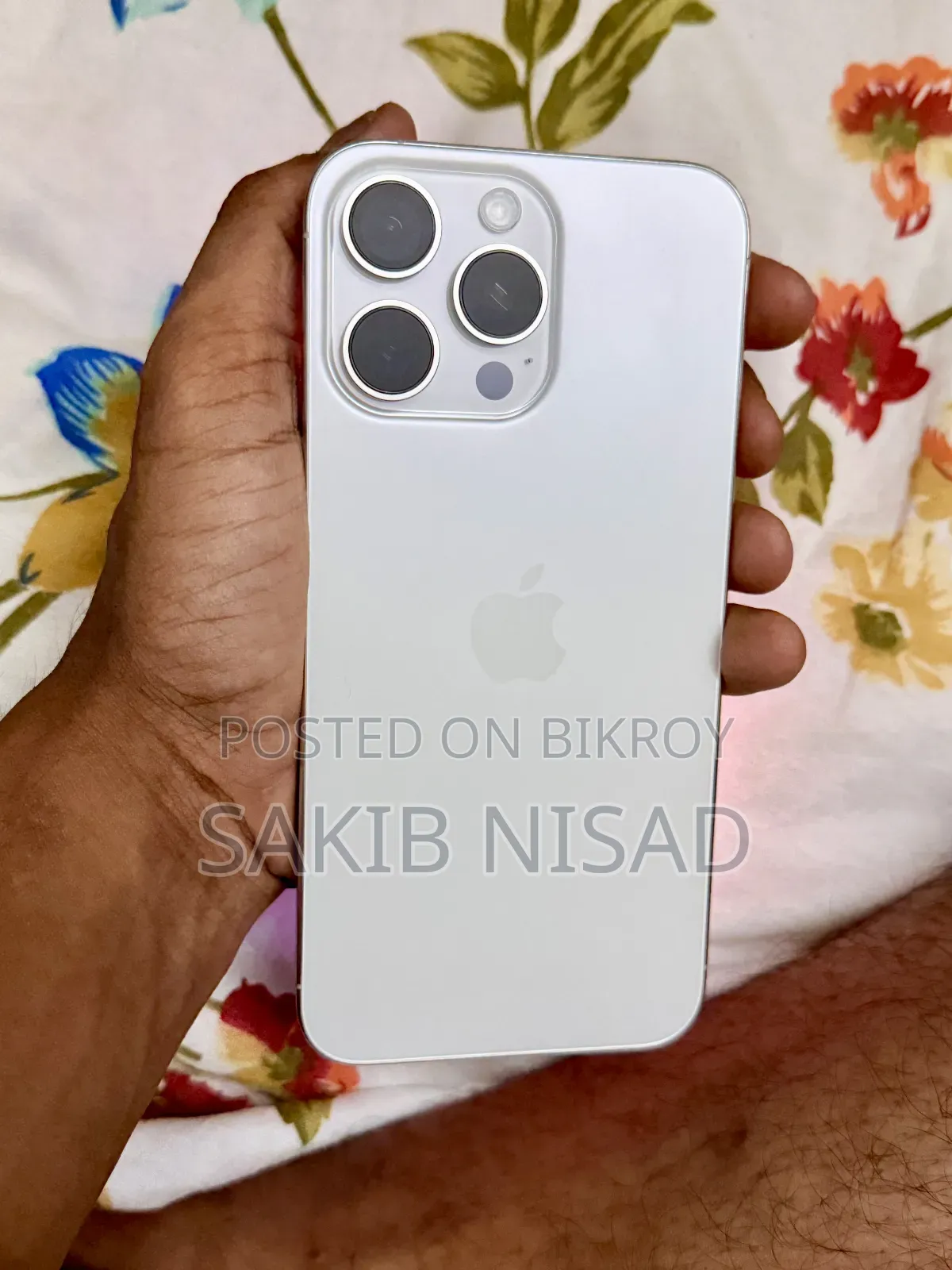 অ্যাপল আইফোন ১৫ প্রো ম্যাক্স ২৫৬ জিবি সিলভার