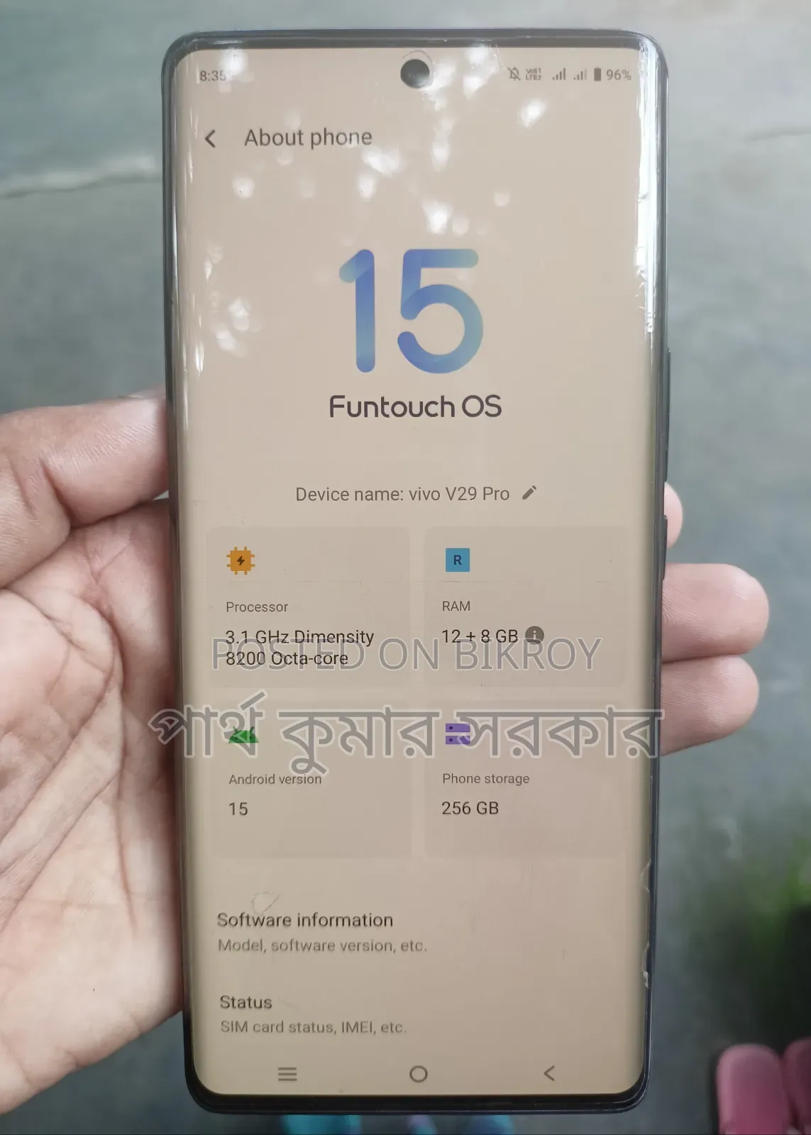 Vivo V29 Pro 256 GB Black