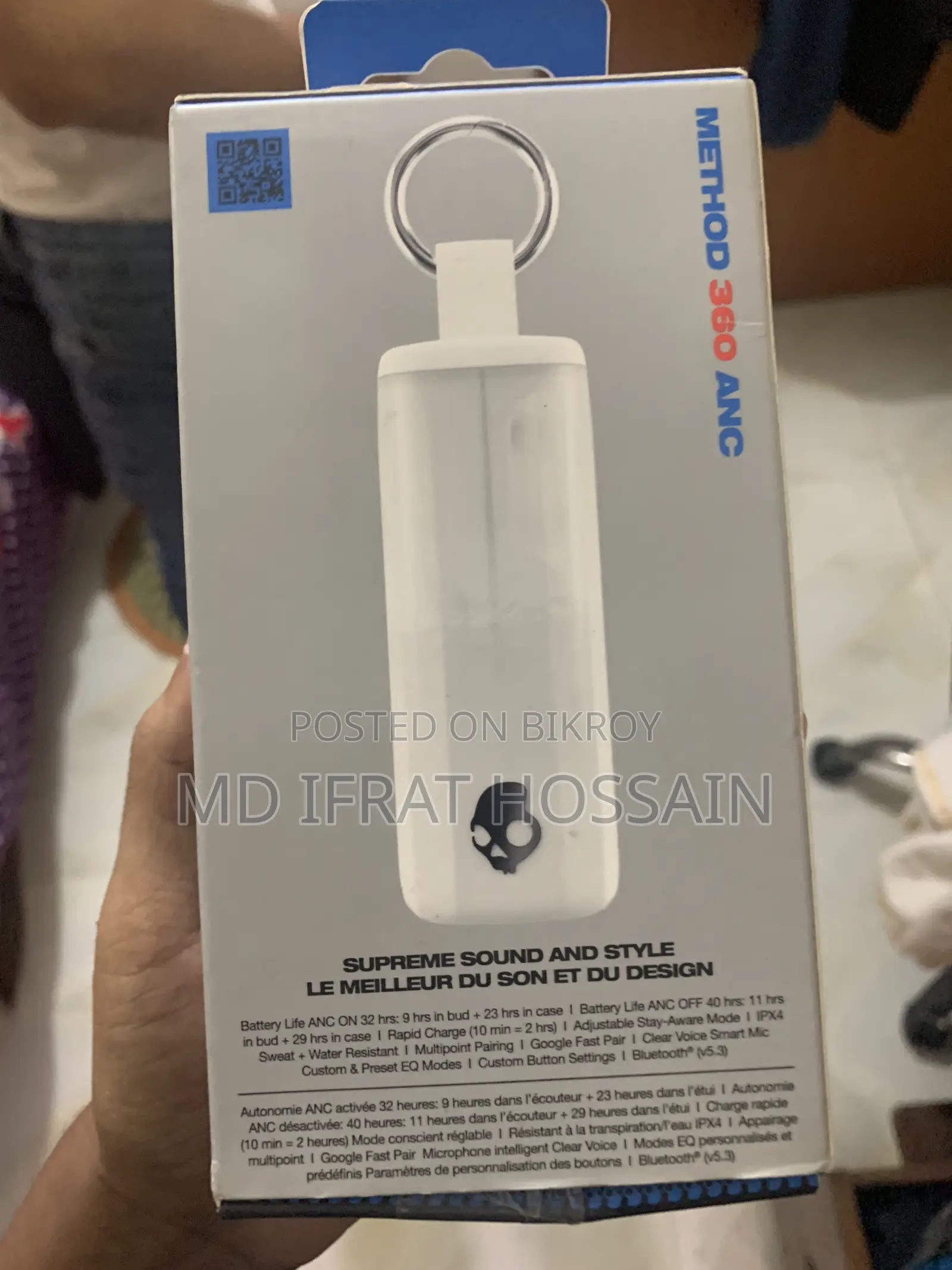 Skullcandy Method 360 ANC True Wireless Earbuds.