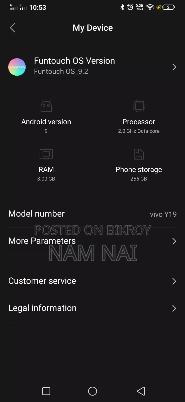 Vivo Y19 128 GB