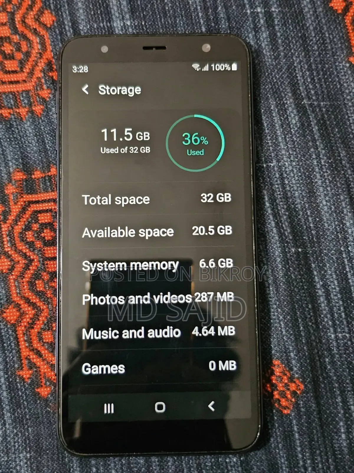 স্যামসাং গ্যালাক্সি জে৪ প্লাস ৩২ জিবি ব্ল্যাক