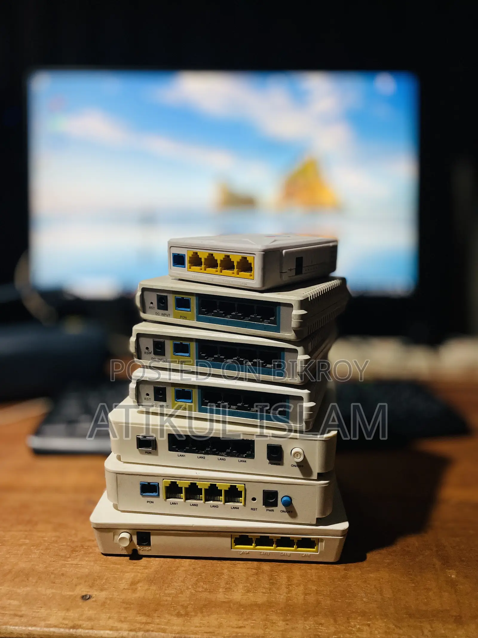 4 Port Giga ONU EPON XPON GPON