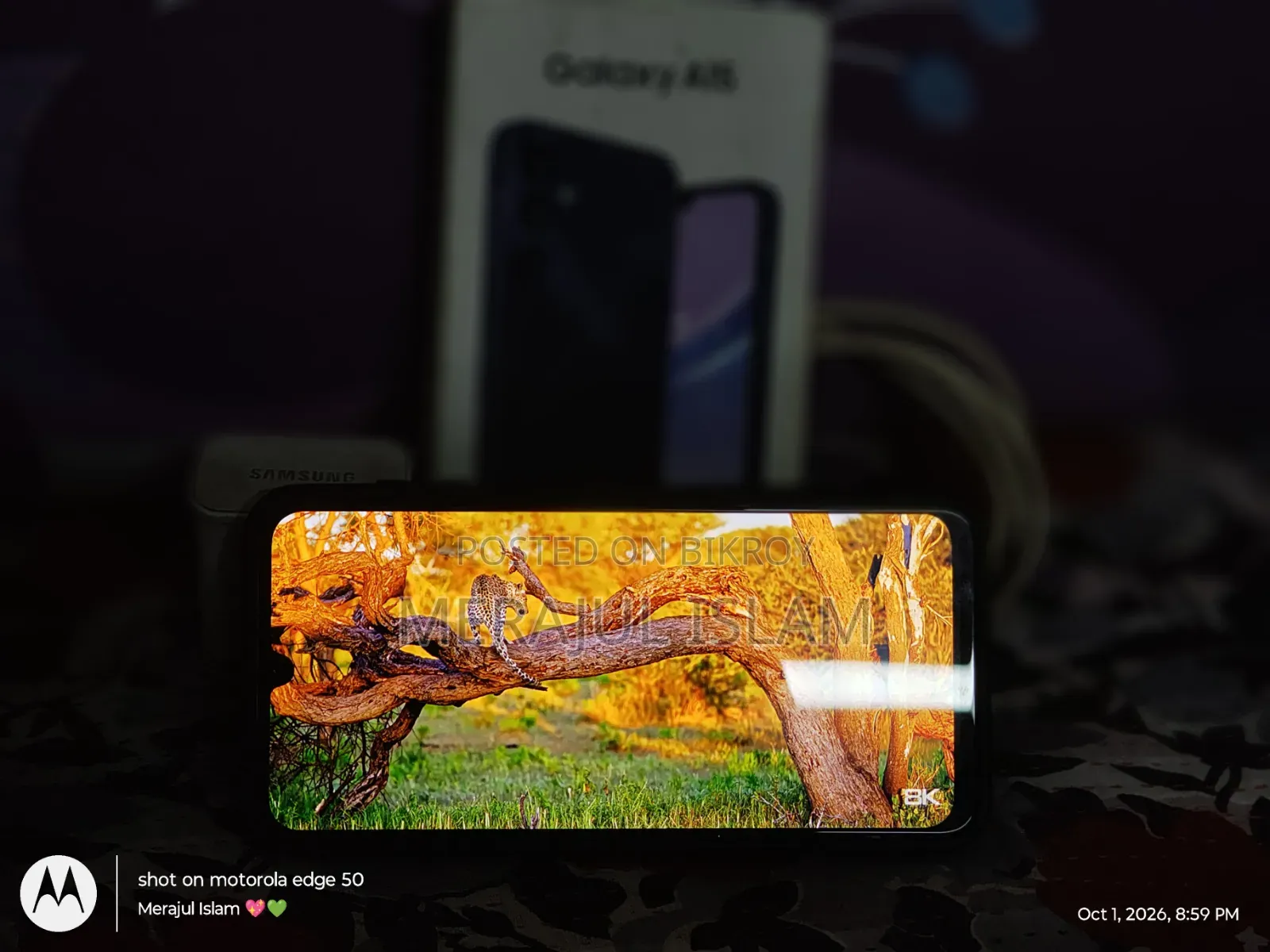 স্যামসাং গ্যালাক্সি এ১৫ ১২৮ জিবি কালো