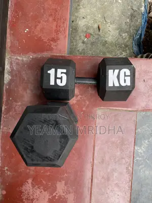Hex Dumbbell Black 15*2=30 KG (DIY)