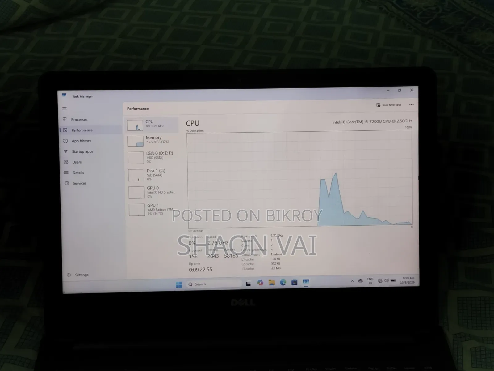Laptop Dell Inspiron 15 3567 8GB Intel Core i5 HDD+SSD 1.5T