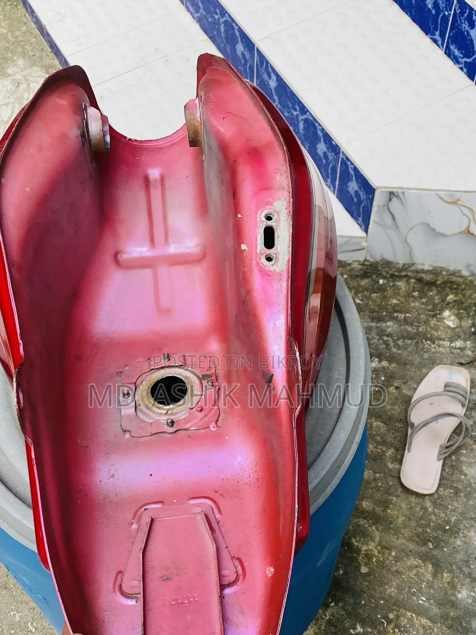 Bajaj Discover 110 Fuel Tank Red