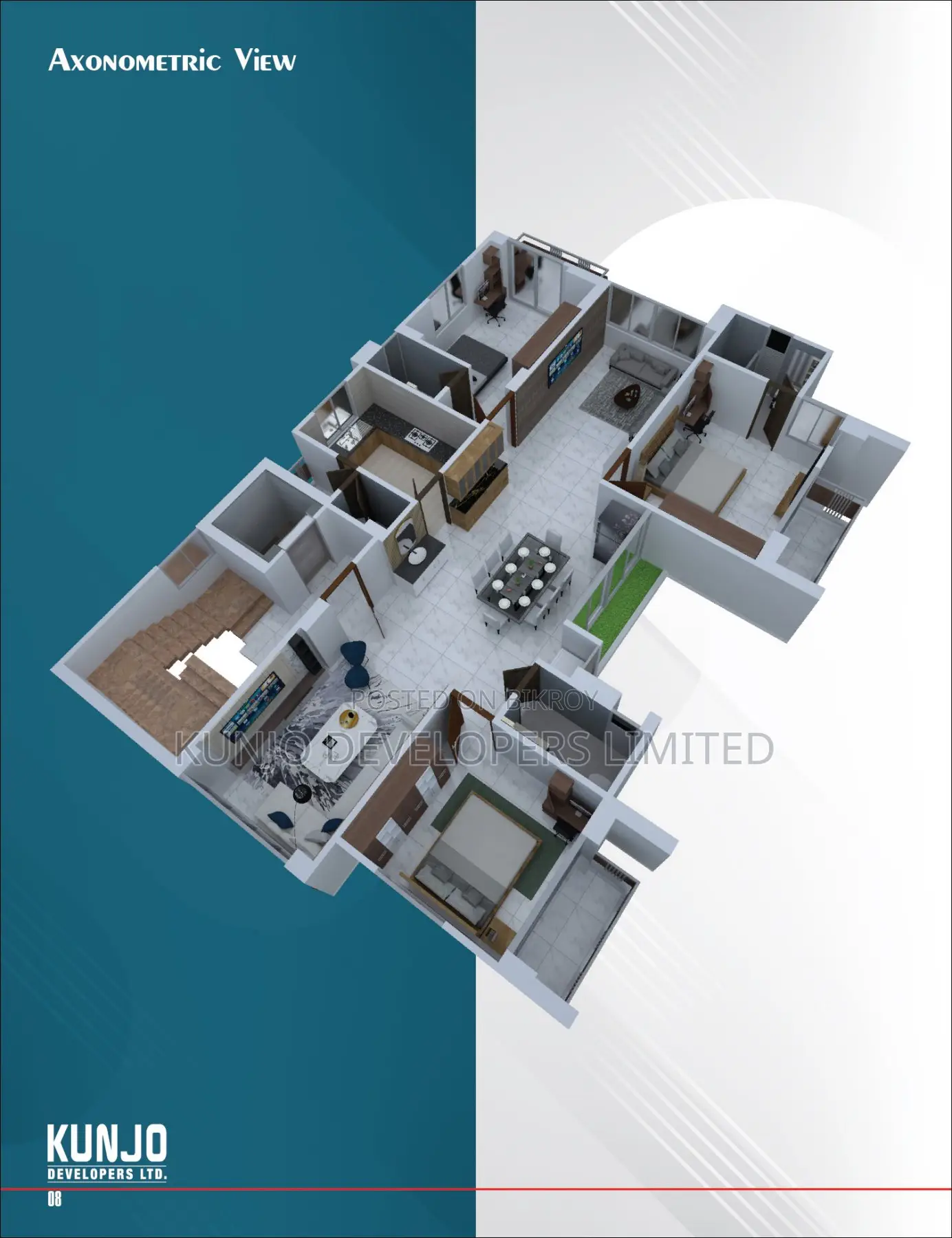 3-Bedroom Apartment in Quayum'S Kunjo By, Aftab Nagar for sale