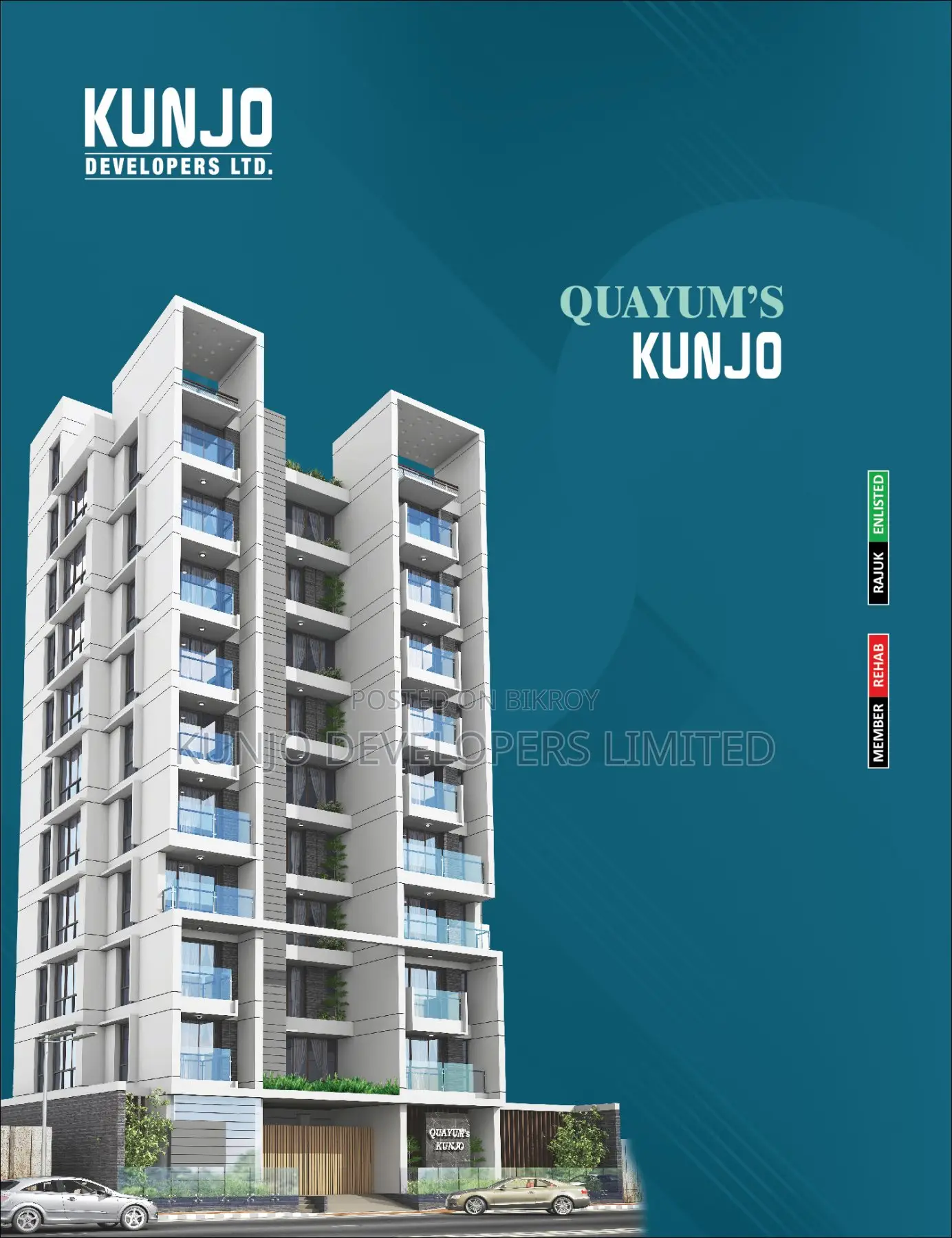 3-Bedroom Apartment in Quayum'S Kunjo By, Aftab Nagar for sale