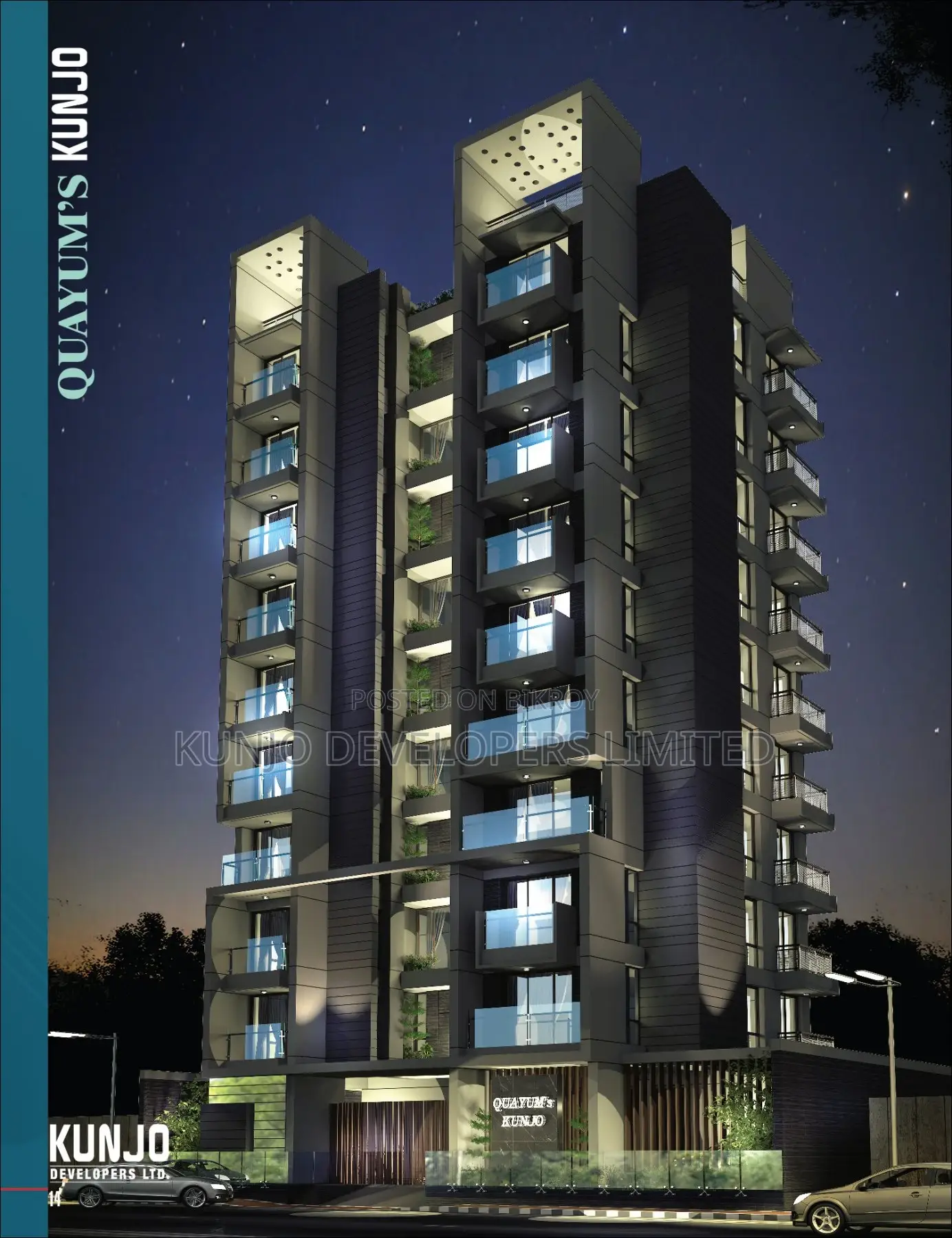 3-Bedroom Apartment in Quayum's Kunjo By, Aftab Nagar for sale