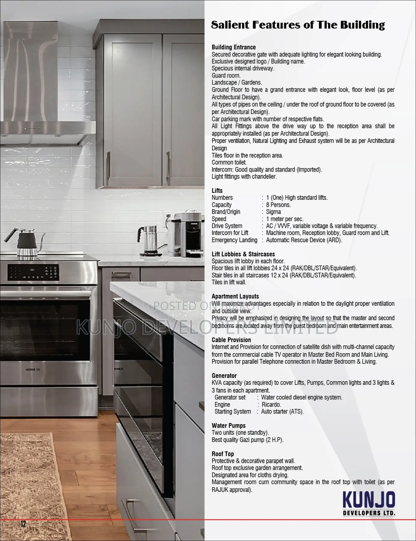 3 Bedroom Apartment in the Address Kunjo By, Basundhara for Sale