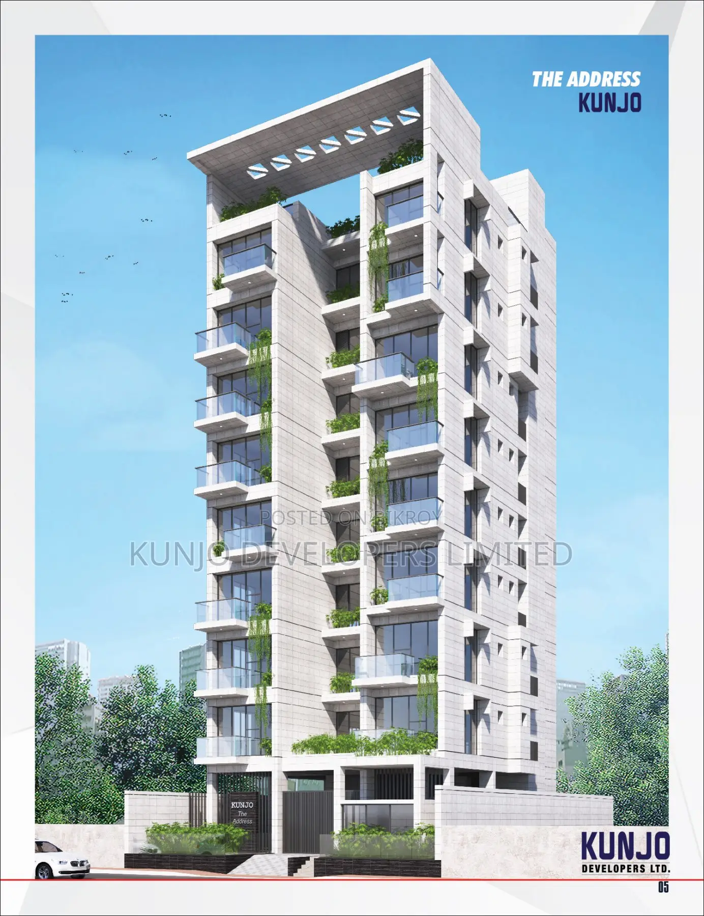 3 Bedroom Apartment in the Address Kunjo By, Basundhara for Sale