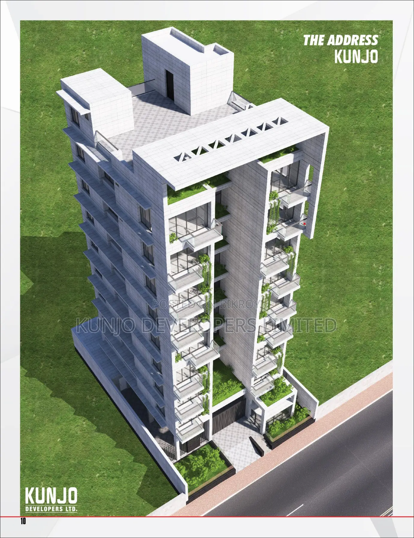 3 Bedroom Apartment in the Address Kunjo By, Basundhara for Sale