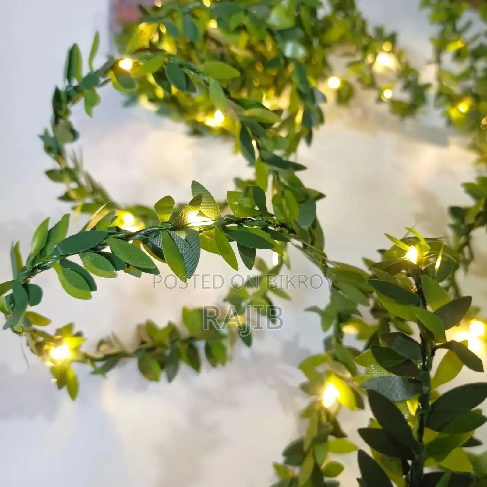 Premium Ivy Leaf Golden LED Light (7 Feet)