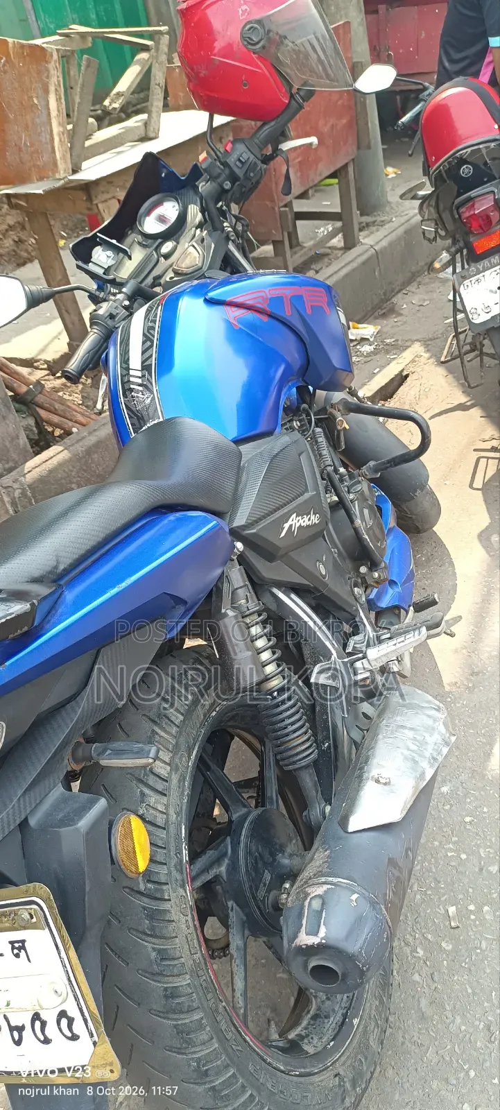 TVS Apache RTR 160 2V 2021 Blue