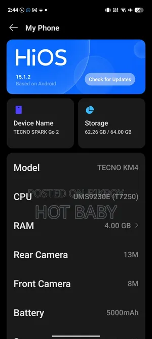 Tecno Spark Go 128 GB White
