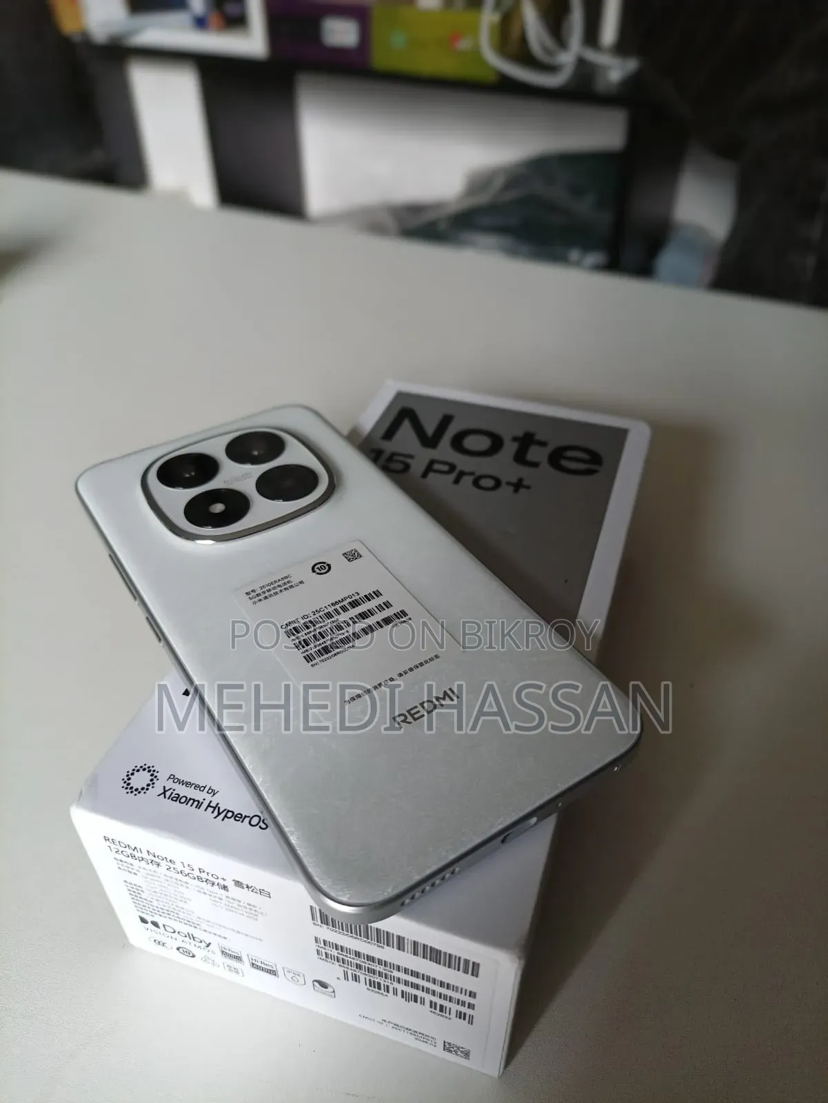 New Xiaomi Redmi Note 15 Pro+ 256 GB White
