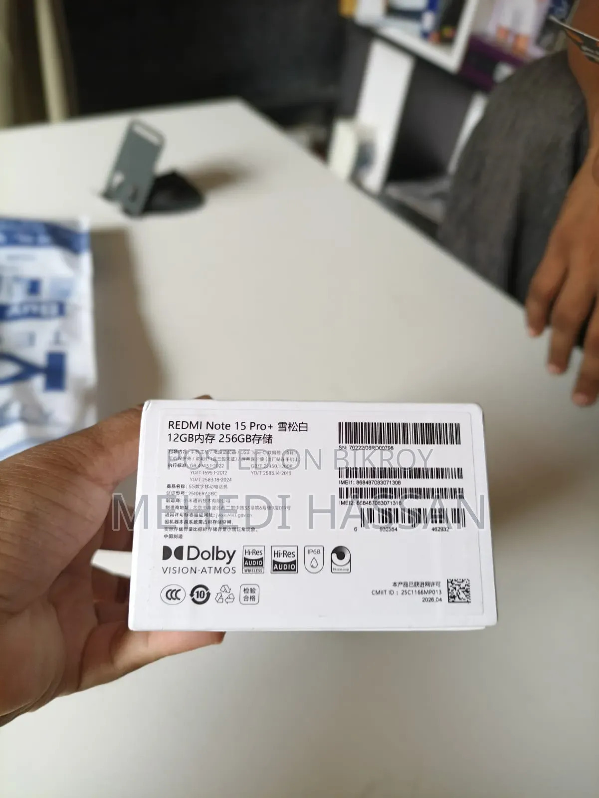 New Xiaomi Redmi Note 15 Pro+ 256 GB White